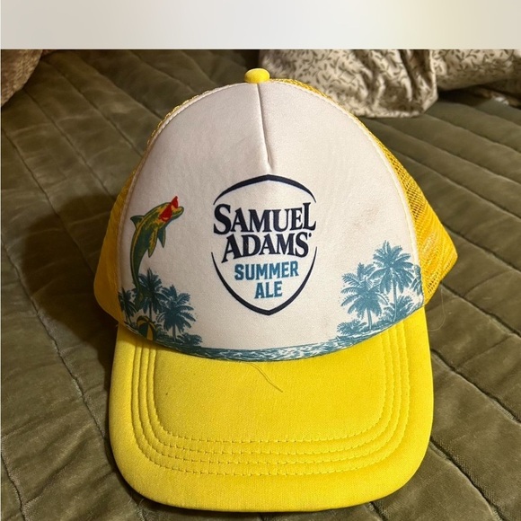 Samuel Adams Accessories - Samuel Adams Summer Ale Yellow Trucker Hat